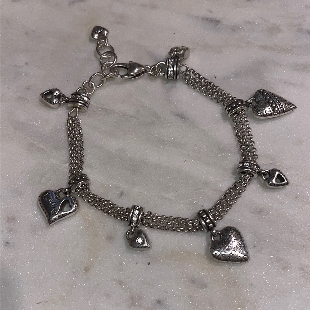 Brighton Love Hearts Charm Bracelet.